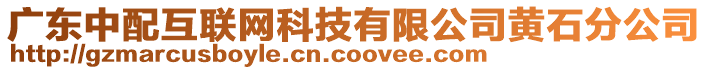 廣東中配互聯(lián)網(wǎng)科技有限公司黃石分公司