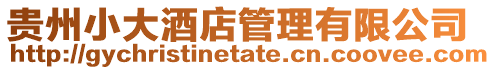 貴州小大酒店管理有限公司