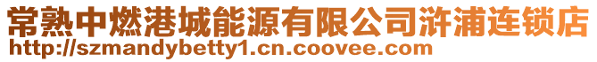 常熟中燃港城能源有限公司滸浦連鎖店