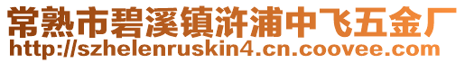 常熟市碧溪鎮滸浦中飛五金廠