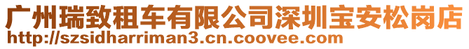 廣州瑞致租車有限公司深圳寶安松崗店
