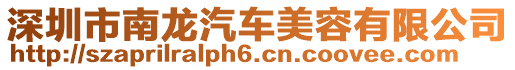 深圳市南龍汽車美容有限公司