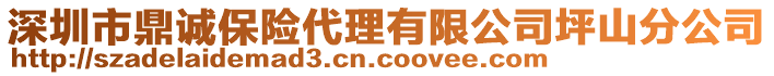 深圳市鼎誠(chéng)保險(xiǎn)代理有限公司坪山分公司