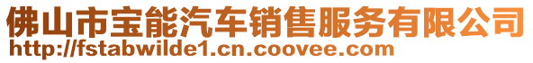 佛山市寶能汽車銷售服務(wù)有限公司