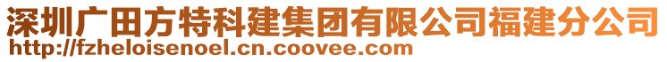深圳廣田方特科建集團有限公司福建分公司