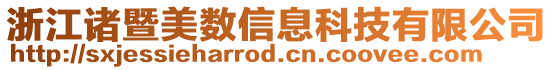 浙江諸暨美數(shù)信息科技有限公司
