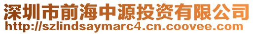 深圳市前海中源投資有限公司