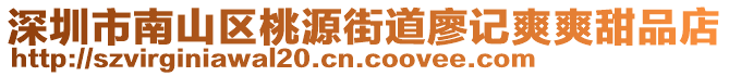 深圳市南山區(qū)桃源街道廖記爽爽甜品店