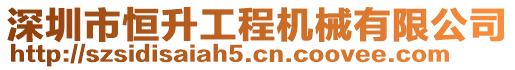 深圳市恒升工程機(jī)械有限公司