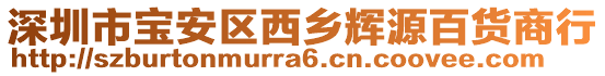 深圳市寶安區西鄉輝源百貨商行