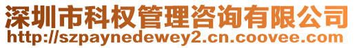 深圳市科權管理咨詢有限公司
