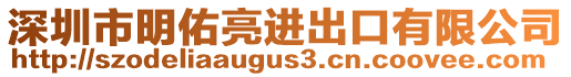 深圳市明佑亮進出口有限公司