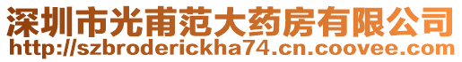 深圳市光甫范大藥房有限公司