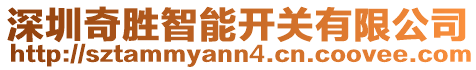 深圳奇勝智能開關有限公司