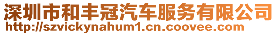深圳市和豐冠汽車服務有限公司