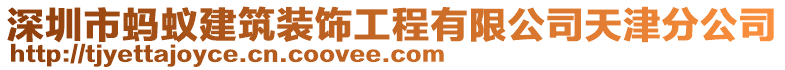 深圳市螞蟻建筑裝飾工程有限公司天津分公司