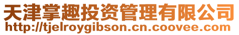 天津掌趣投資管理有限公司