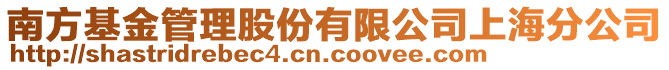 南方基金管理股份有限公司上海分公司