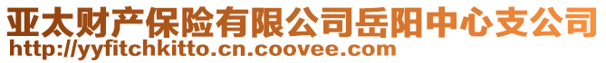 亞太財產保險有限公司岳陽中心支公司