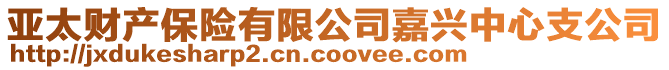亞太財產保險有限公司嘉興中心支公司