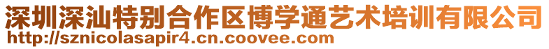 深圳深汕特別合作區(qū)博學通藝術培訓有限公司