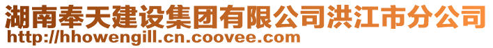 湖南奉天建設(shè)集團有限公司洪江市分公司