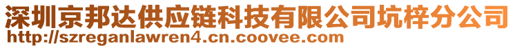 深圳京邦達(dá)供應(yīng)鏈科技有限公司坑梓分公司