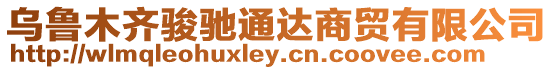 烏魯木齊駿馳通達商貿有限公司