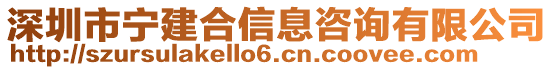 深圳市寧建合信息咨詢有限公司