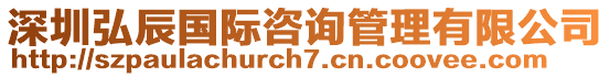 深圳弘辰國際咨詢管理有限公司