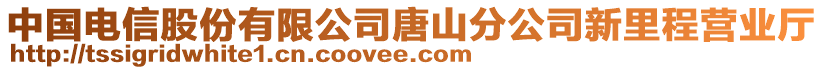 中國電信股份有限公司唐山分公司新里程營業(yè)廳