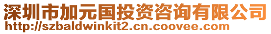 深圳市加元國投資咨詢有限公司