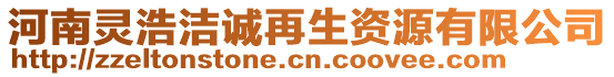 河南靈浩潔誠(chéng)再生資源有限公司