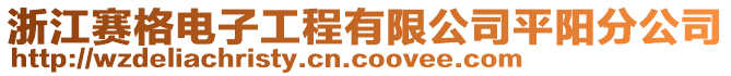 浙江賽格電子工程有限公司平陽分公司