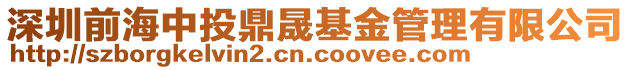 深圳前海中投鼎晟基金管理有限公司