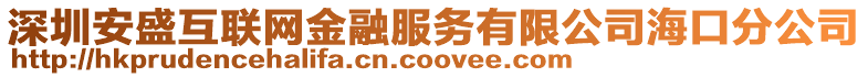 深圳安盛互聯網金融服務有限公司海口分公司
