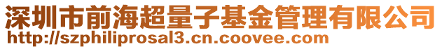 深圳市前海超量子基金管理有限公司