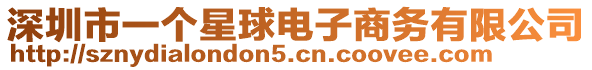 深圳市一個(gè)星球電子商務(wù)有限公司