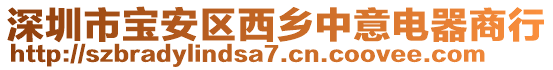 深圳市寶安區(qū)西鄉(xiāng)中意電器商行