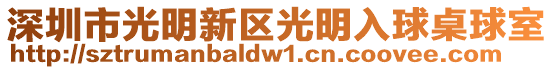 深圳市光明新区光明入球桌球室