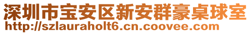 深圳市寶安區新安群豪桌球室
