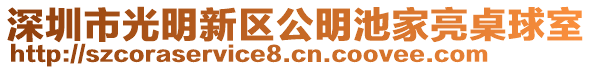 深圳市光明新區公明池家亮桌球室