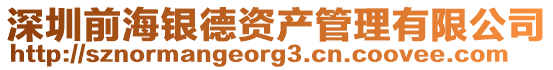 深圳前海银德资产管理有限公司