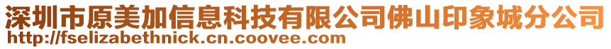 深圳市原美加信息科技有限公司佛山印象城分公司