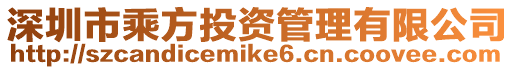 深圳市乘方投資管理有限公司