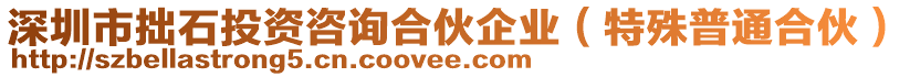 深圳市拙石投資咨詢合伙企業（特殊普通合伙）