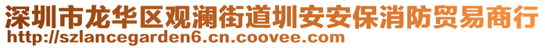 深圳市龍華區觀瀾街道圳安安保消防貿易商行