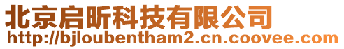 北京啟昕科技有限公司