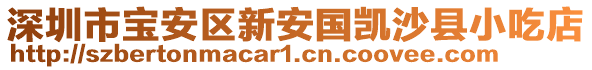 深圳市寶安區(qū)新安國(guó)凱沙縣小吃店