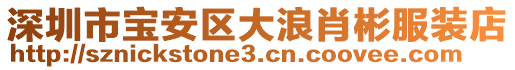 深圳市寶安區(qū)大浪肖彬服裝店